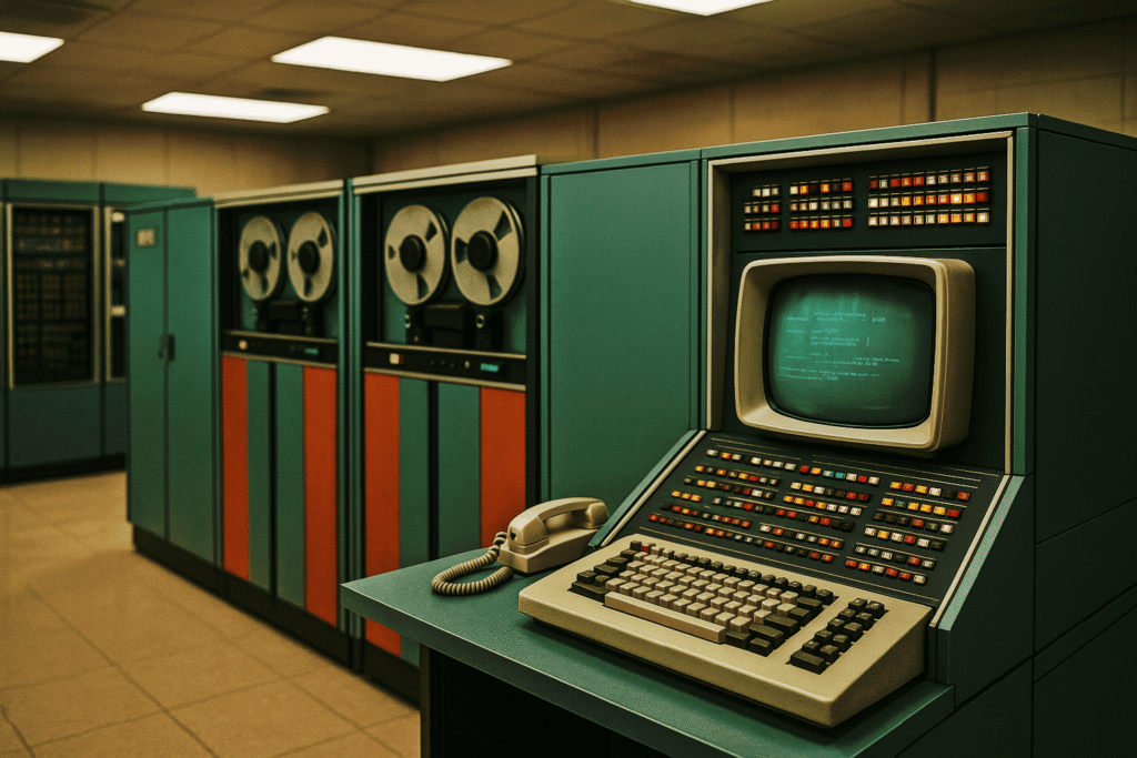 AI image of old computers.