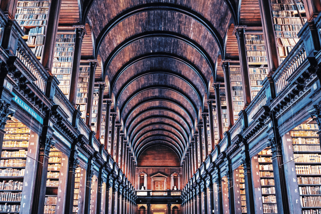 Just one of the old libraries that is still in use. courtesy of Pixabay