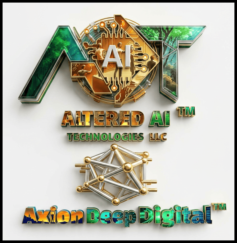 Logos for both AI companies, Altered AI Technologies (AAIT), & Axion Deep Digital Labs)