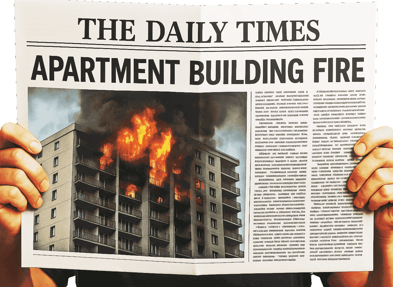 a newspaper depicting posts
