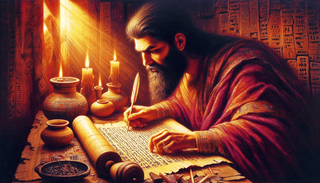 an ancient scribe