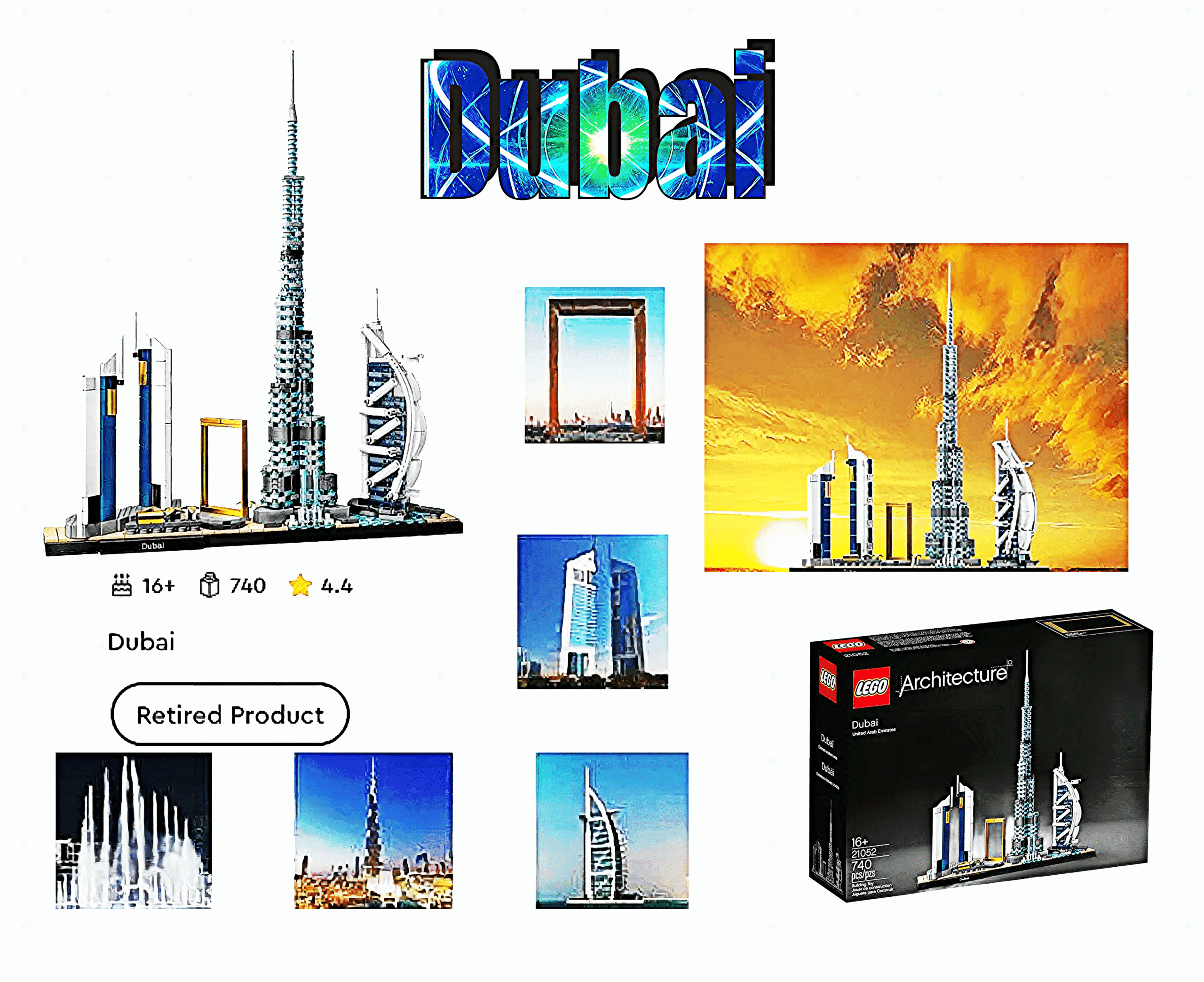 Spectacular Dubai Architecture LEGO Set 21052 A Breathtaking Skyline - Image 3