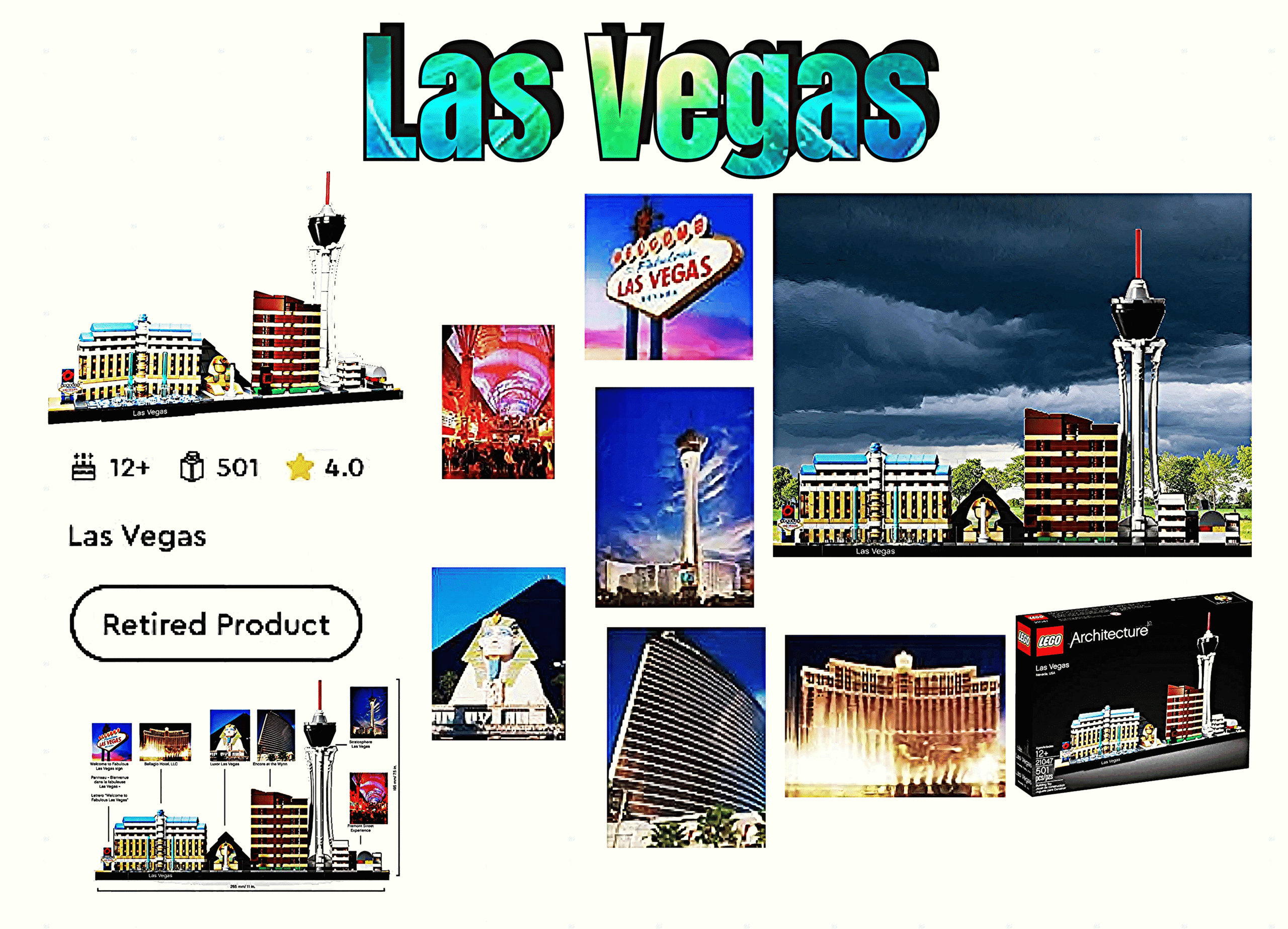 Stunning Las Vegas Architecture LEGO Set 21047 A Desert Flower - Image 6