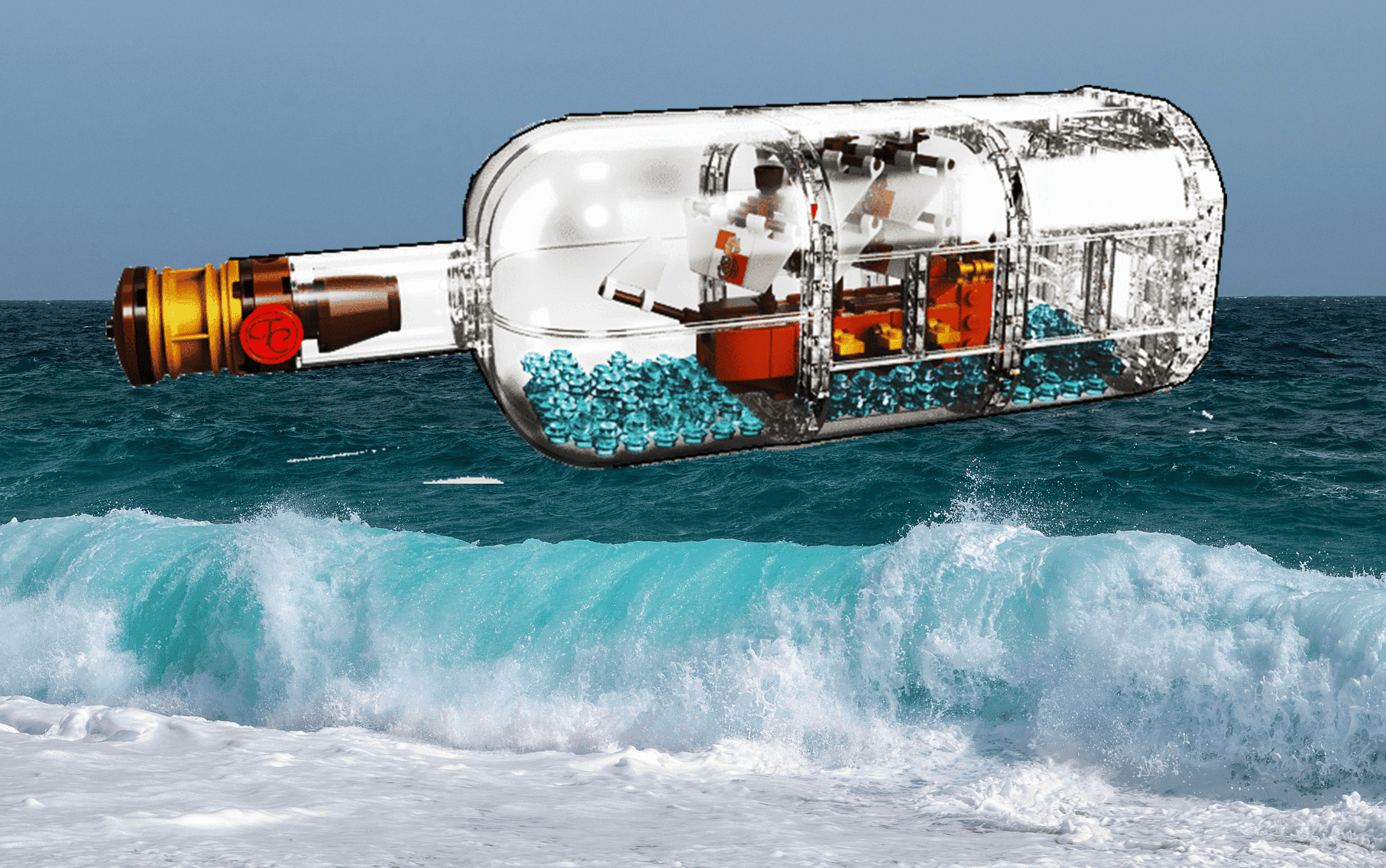 Extraordinary Ship In A Bottle LEGO Set 92177 A Nostalgic Nautical Treasure - Image 6