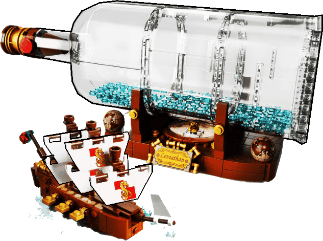 Extraordinary Ship In A Bottle LEGO Set 92177 A Nostalgic Nautical Treasure - Image 4