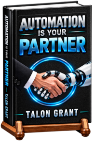 Automation Is Your Partner on a stand